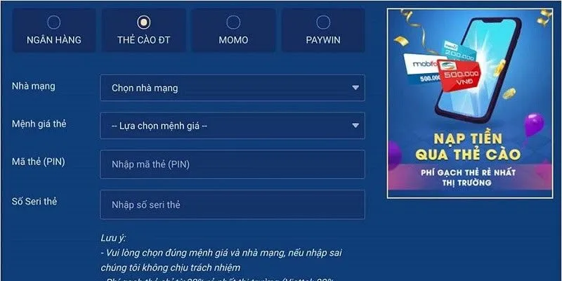 Chia sẻ các chuyến vốn qua thẻ cào