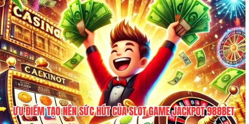 Ưu điểm tạo nên sức hút của slot game jackpot 988BET